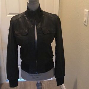 French Connection Leather Bomber jacket
